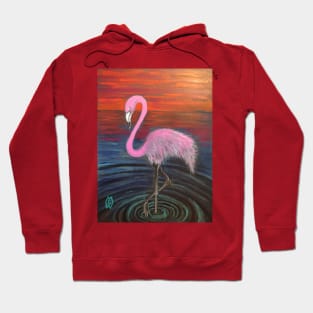 Flamingo at Sunset Hoodie